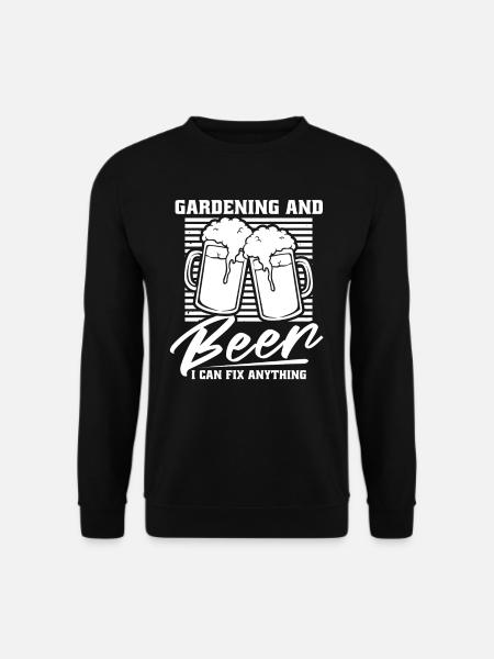 Hobbygärtner Garten Gartenbier - Unisex Pullover - Schwarz