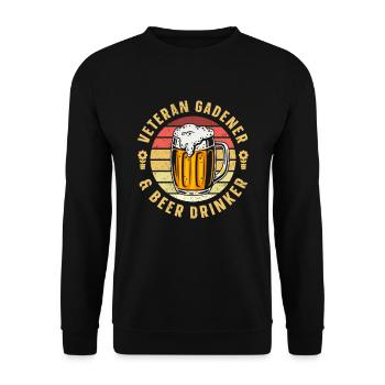 Hobby Gardener Garden Funny Garden Bière - Sweat-shirt Unisexe - noir - Devant - Alina (178cm) & Michal (187cm)