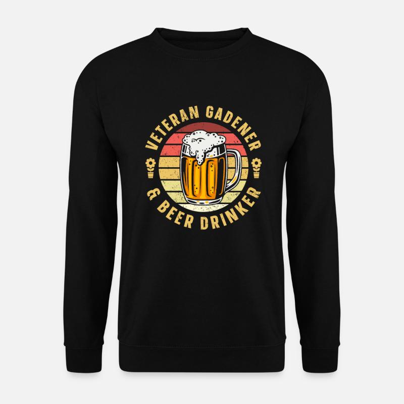 Hobbygärtner Garten Witzig Garten Bier - Unisex Pullover - Schwarz