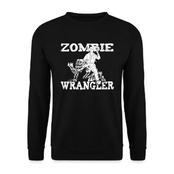 Zombie Halloween - Unisex Sweatshirt - black - Front - Alina (178cm) & Michal (187cm)