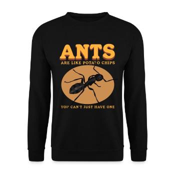 Fourmis Ferme | Cadeau Formicarium de fourmi - Sweat-shirt Unisexe - noir - Devant - Alina (178cm) & Michal (187cm)