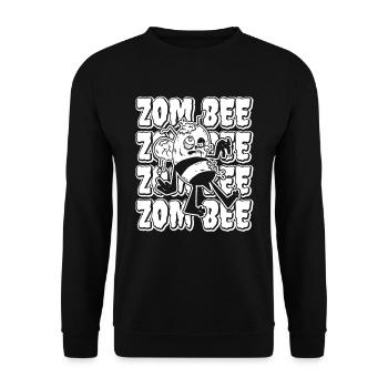 Zombie Halloween - Unisex Sweatshirt - black - Front - Alina (178cm) & Michal (187cm)