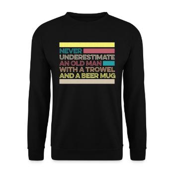 Hobby Gardener Garden Garden Beer - Unisex Sweatshirt - black - Front - Alina (178cm) & Michal (187cm)