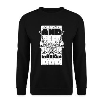 Hobby jardinier jardin bière de jardin - Sweat-shirt Unisexe - noir - Devant - Alina (178cm) & Michal (187cm)