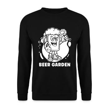 Hobby Gardener Garden Garden Beer Beer Garde - Unisex Sweatshirt - black - Front - Alina (178cm) & Michal (187cm)