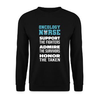Nurse Cool - Unisex Sweatshirt - black - Front - Alina (178cm) & Michal (187cm)