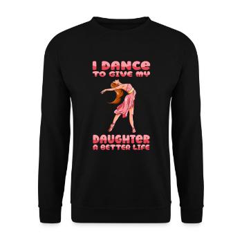 Mom Mutter Mutter Tanz Mutter - Unisex Pullover - Schwarz - Vorne - Alina (178cm) & Michal (187cm)