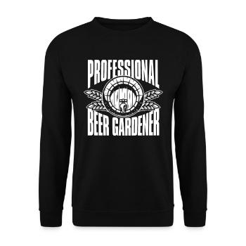 Hobby jardinier jardin bière de jardin - Sweat-shirt Unisexe - noir - Devant - Alina (178cm) & Michal (187cm)