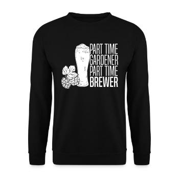Hobby Gardener Garden Brewer Garden Bière - Sweat-shirt Unisexe - noir - Devant - Alina (178cm) & Michal (187cm)