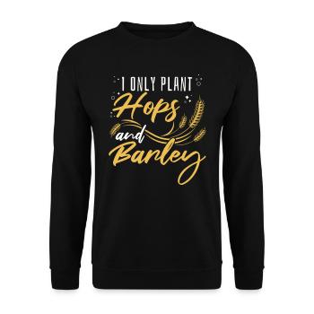 Hobbygärtner Garten Gerste Garten Bier - Unisex Pullover - Schwarz - Vorne - Alina (178cm) & Michal (187cm)