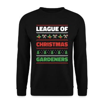 Hobby Gardener Garden Ugly Garden Noël - Sweat-shirt Unisexe - noir - Devant - Alina (178cm) & Michal (187cm)