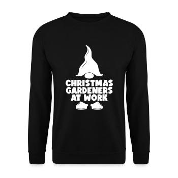 Jardin jardinier amateur Noël dans le jardin - Sweat-shirt Unisexe - noir - Devant - Alina (178cm) & Michal (187cm)