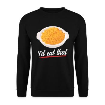 Macaroni and cheese | Mac and Cheese Gift - Unisex Sweatshirt - black - Front - Alina (178cm) & Michal (187cm)