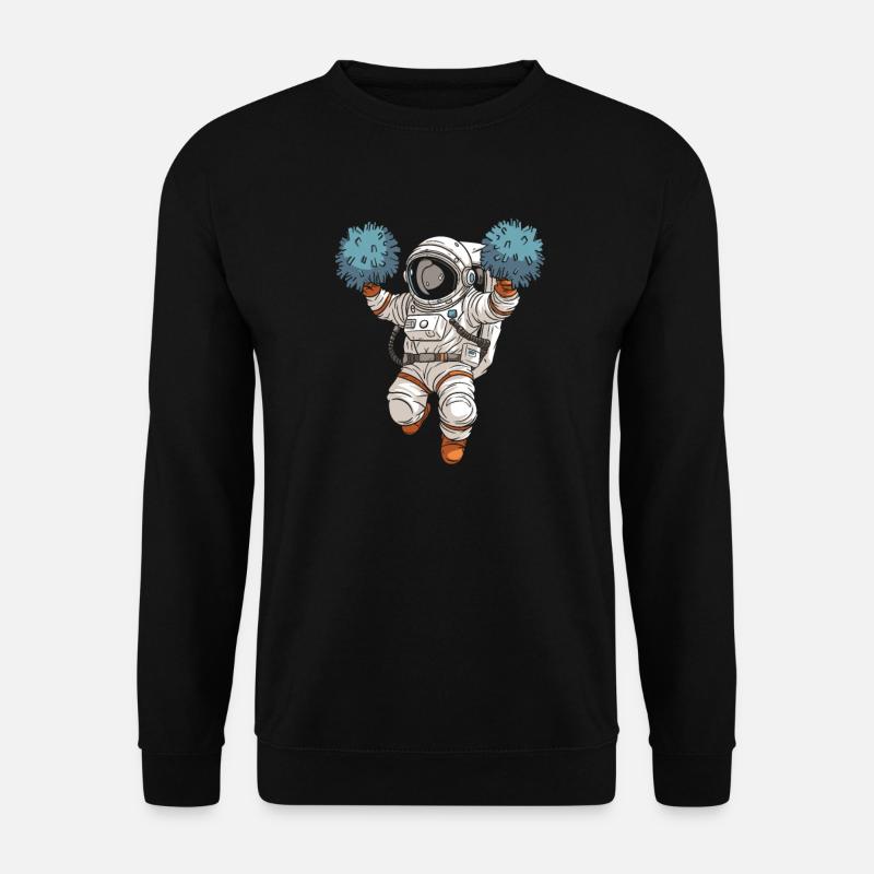 Cheerleader Cheerleading Astronaut - Unisex Pullover - Schwarz