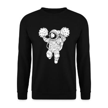 Cheerleader Cheerleading - Unisex Sweatshirt - black - Front - Alina (178cm) & Michal (187cm)