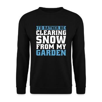 Hobby Gardener Garden Snow Garden Noël - Sweat-shirt Unisexe - noir - Devant - Alina (178cm) & Michal (187cm)