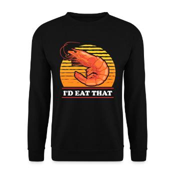 Crab Shrimp Crab Crab Lover Gift - Unisex Sweatshirt - black - Front - Alina (178cm) & Michal (187cm)