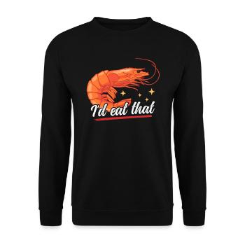 Crab Crab Lover Shrimp Crab Gift - Unisex Sweatshirt - black - Front - Alina (178cm) & Michal (187cm)