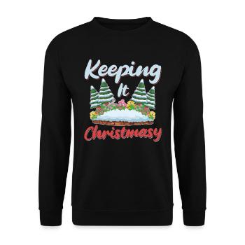 Hobby Gardener Garden Funny Garden Christmas - Unisex Sweatshirt - black - Front - Alina (178cm) & Michal (187cm)