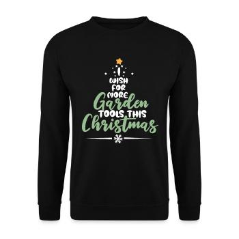 Hobby Gardener Garden Funny Garden Noël - Sweat-shirt Unisexe - noir - Devant - Alina (178cm) & Michal (187cm)