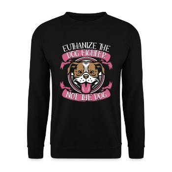 Pitbull Pitbull Interdiction - Sweat-shirt Unisexe - noir - Devant - Alina (178cm) & Michal (187cm)