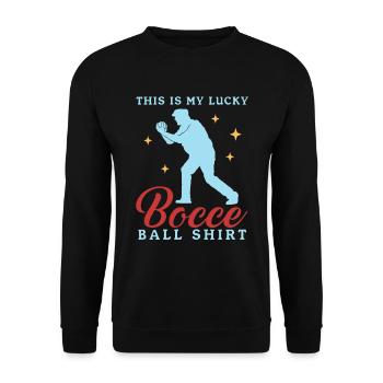 Boccia Boules Bocce Bocce Boccia Joueur Cadeau - Sweat-shirt Unisexe - noir - Devant - Alina (178cm) & Michal (187cm)