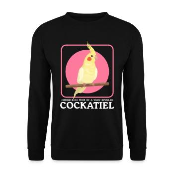 Cockatiel Maman Propriétaire Oiseau Cadeau Oiseau - Sweat-shirt Unisexe - noir - Devant - Alina (178cm) & Michal (187cm)