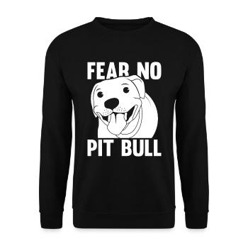 Pitbull Citation Pitbull Ban - Sweat-shirt Unisexe - noir - Devant - Alina (178cm) & Michal (187cm)