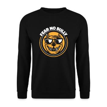 Pitbull Bully Pitbull Ban - Unisex Sweatshirt - black - Front - Alina (178cm) & Michal (187cm)