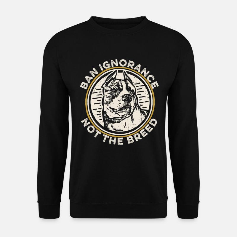 Pitbull Pitbull Verbot - Unisex Pullover - Schwarz