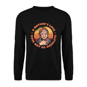 Mom Mutter Mutter - Unisex Pullover - Schwarz - Vorne - Alina (178cm) & Michal (187cm)