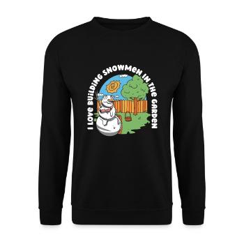 Hobby Gardener Garden Noël amusant dans le jardin - Sweat-shirt Unisexe - noir - Devant - Alina (178cm) & Michal (187cm)