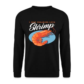 Crab Crab Lover Shrimp Crab Gift - Unisex Sweatshirt - black - Front - Alina (178cm) & Michal (187cm)