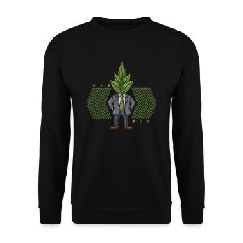 Jardinier amateur jardin maman - Sweat-shirt Unisexe - noir - Devant - Alina (178cm) & Michal (187cm)