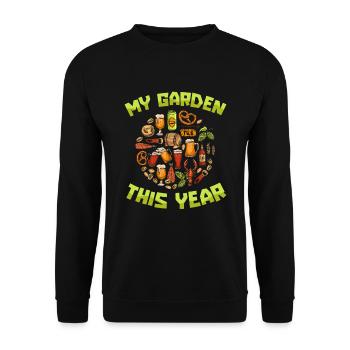 Hobby jardinier jardin bière de jardin - Sweat-shirt Unisexe - noir - Devant - Alina (178cm) & Michal (187cm)