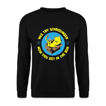 Physics Physicists Quantum Physics - Unisex Sweatshirt - black - Front - Alina (178cm) & Michal (187cm)