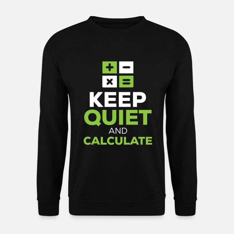 Physik Phyiker Taschenrechner Quantenphysik - Unisex Pullover - Schwarz