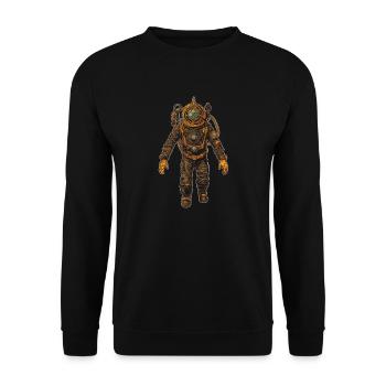 Diving Diver Commercial Diving - Unisex Sweatshirt - black - Front - Alina (178cm) & Michal (187cm)