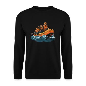 Rafting - Sweat-shirt Unisexe - noir - Devant - Alina (178cm) & Michal (187cm)