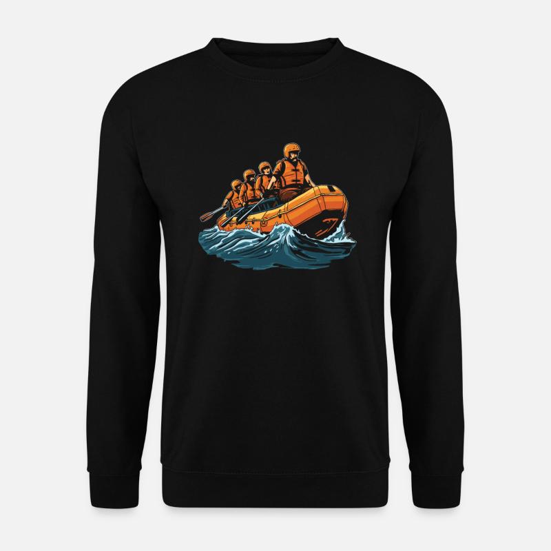 Rafting - Unisex Pullover - Schwarz