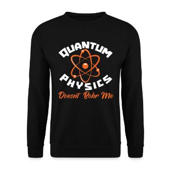 Physics Phyker Funny Quantum Physics - Unisex Sweatshirt - black - Front - Alina (178cm) & Michal (187cm)