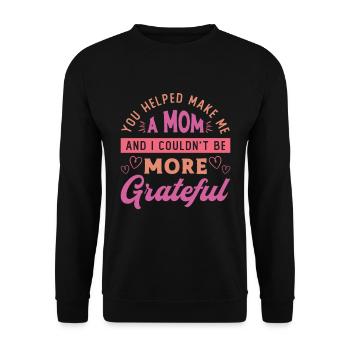Surrogacy You Helped Make Me A Mom Surrogate Mama - Unisex Pullover - Schwarz - Vorne - Alina (178cm) & Michal (187cm)