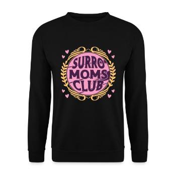 Surrogacy Surro Moms Club Surrogate Mama Pregnancy - Unisex Pullover - Schwarz - Vorne - Alina (178cm) & Michal (187cm)