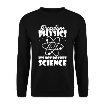 Physics Physicists Quantum Physics - Unisex Sweatshirt - black - Front - Alina (178cm) & Michal (187cm)