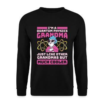 Physics Physicists Quantum Physics - Unisex Sweatshirt - black - Front - Alina (178cm) & Michal (187cm)