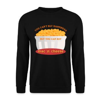 Macaroni au fromage Mac au fromage et cadeau au fromage - Sweat-shirt Unisexe - noir - Devant - Alina (178cm) & Michal (187cm)