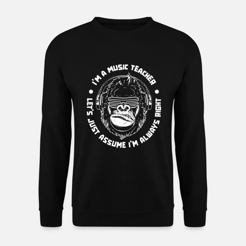 Musiklehrer Musik Lehrer Witzig - Unisex Pullover - Schwarz