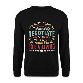 Childcare WorkerYou Don't Scare Me Daycare Worker - Unisex Sweatshirt - black - Front - Alina (178cm) & Michal (187cm)