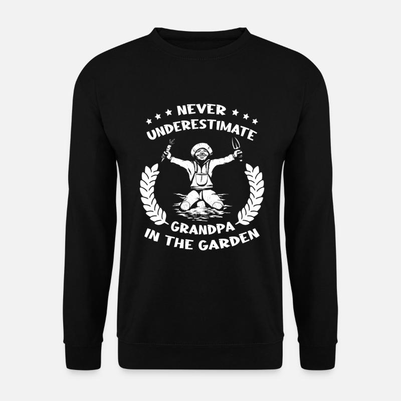 Hobbygärtner Garten Garten Opa - Unisex Pullover - Schwarz