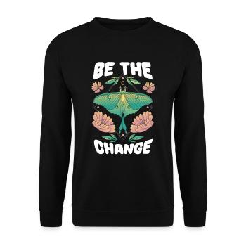 Hobby gardeners garden garden butterflies - Unisex Sweatshirt - black - Front - Alina (178cm) & Michal (187cm)